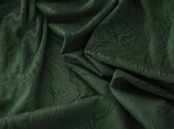 Sötétítő függöny DUNES VELVET 140x250 cm, sötétzöld Felfüggesztés: Hullámos sínszalag