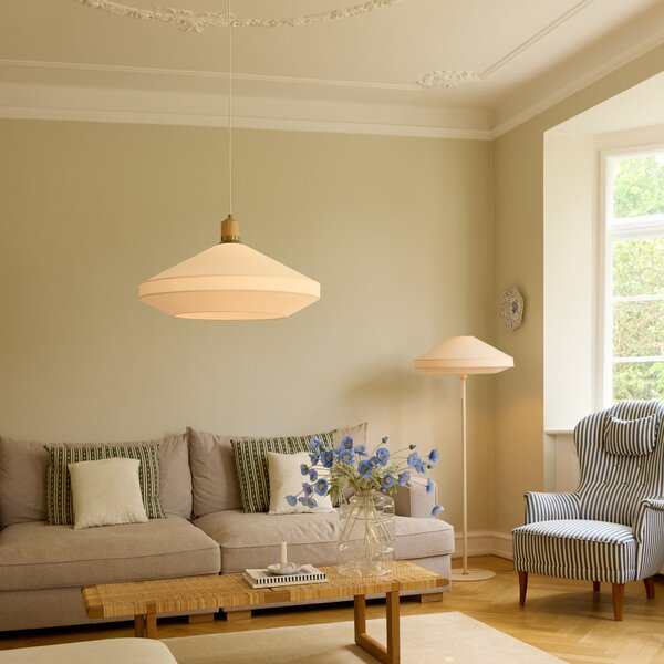 Függőlámpa Halo Design, Paris, dimmable, Bézs, Nappali, Szövet / Textília, Dizájn