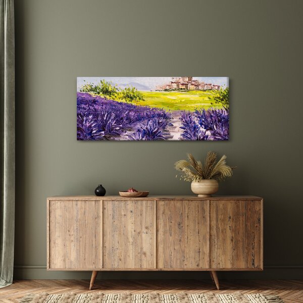 Kép - Provence, franciaország, olajfestmény (120x50 cm)