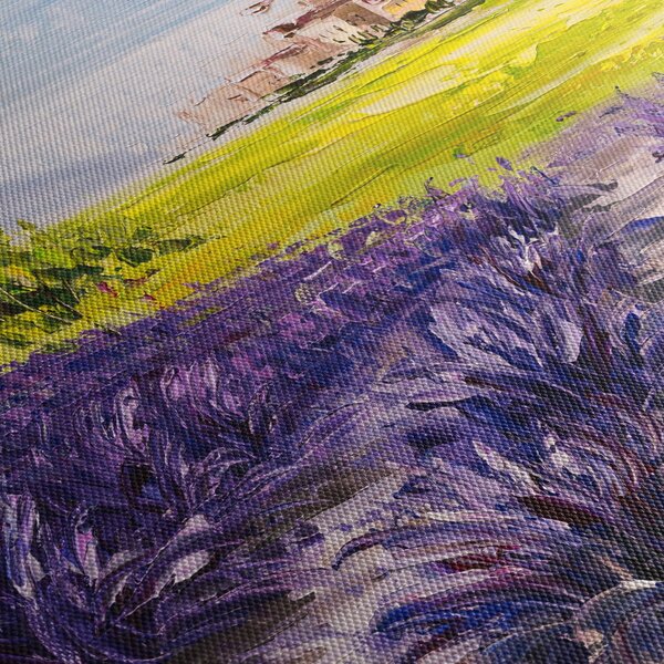 Kép - Provence, franciaország, olajfestmény (90x60 cm)