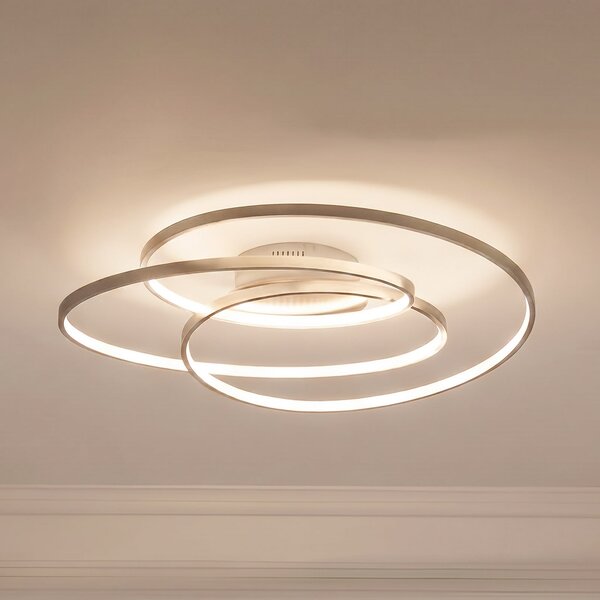 Mennyezeti Lámpa Lindby, Joline, dimmable, Fémes, Nappali, Fém, Modern