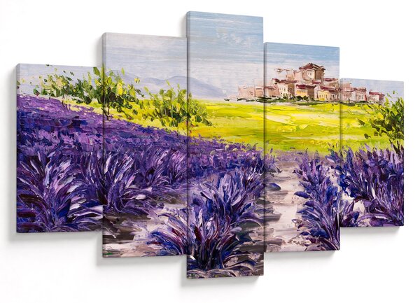 Kép - Provence, franciaország, olajfestmény (150x105 cm)