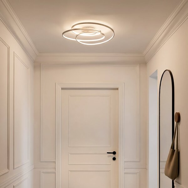 Mennyezeti Lámpa Lindby, Joline, dimmable, Fémes, Nappali, Fém, Modern