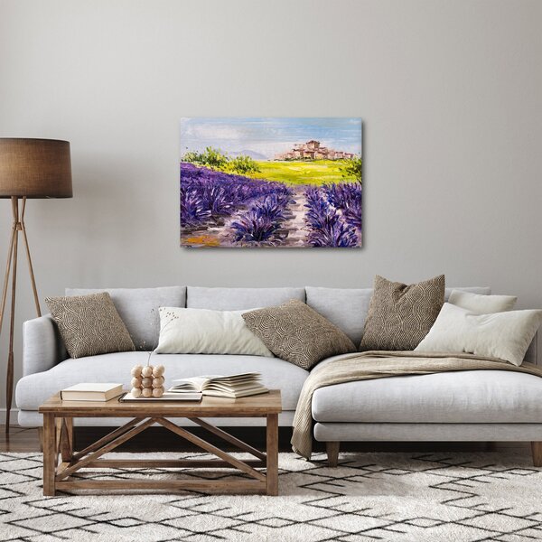 Kép - Provence, franciaország, olajfestmény (70x50 cm)