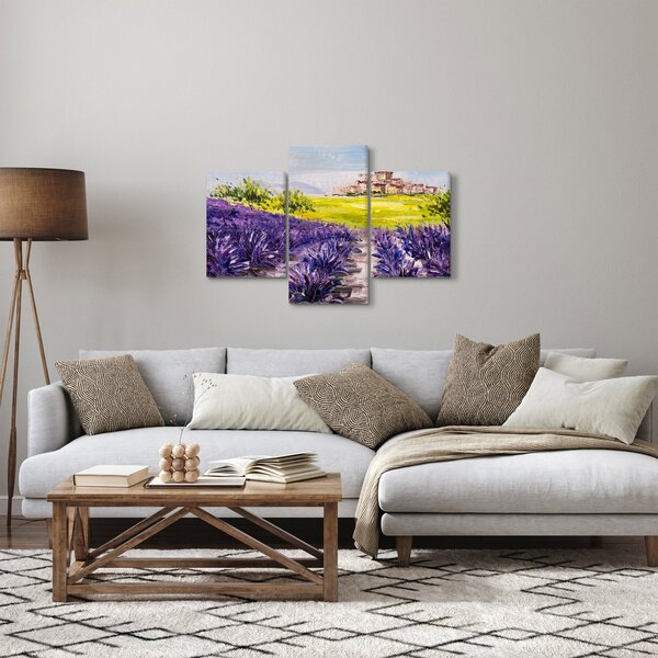 Kép - Provence, franciaország, olajfestmény (90x60 cm)