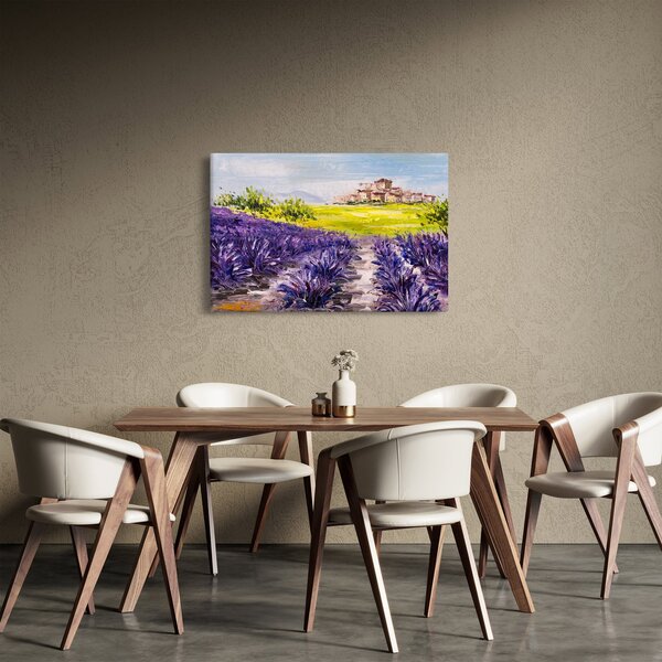 Kép - Provence, franciaország, olajfestmény (90x60 cm)
