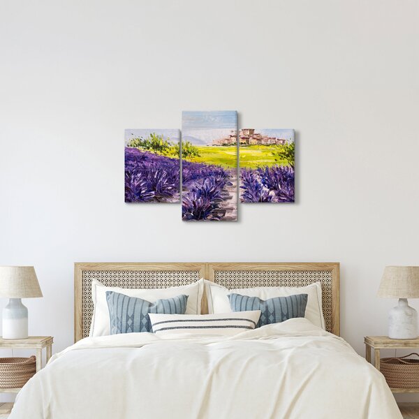 Kép - Provence, franciaország, olajfestmény (90x60 cm)