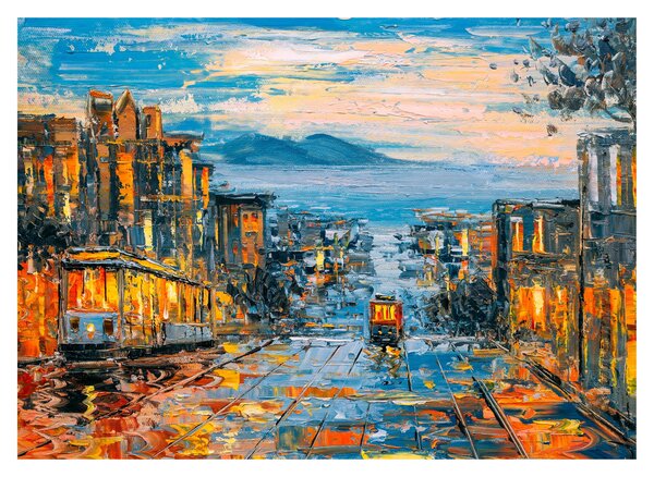 Kép - Cable Car, San Francisco (70x50 cm)