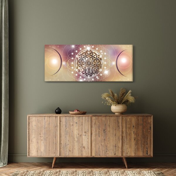 Kép - Mandala elemekkel (120x50 cm)