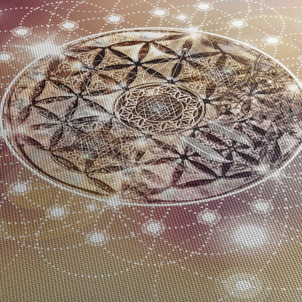 Kép - Mandala elemekkel (70x50 cm)