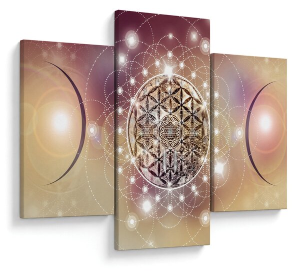 Kép - Mandala elemekkel (90x60 cm)