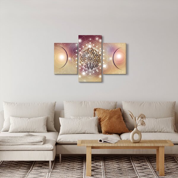 Kép - Mandala elemekkel (90x60 cm)