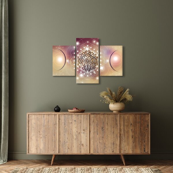 Kép - Mandala elemekkel (90x60 cm)
