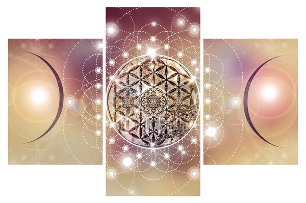 Kép - Mandala elemekkel (90x60 cm)