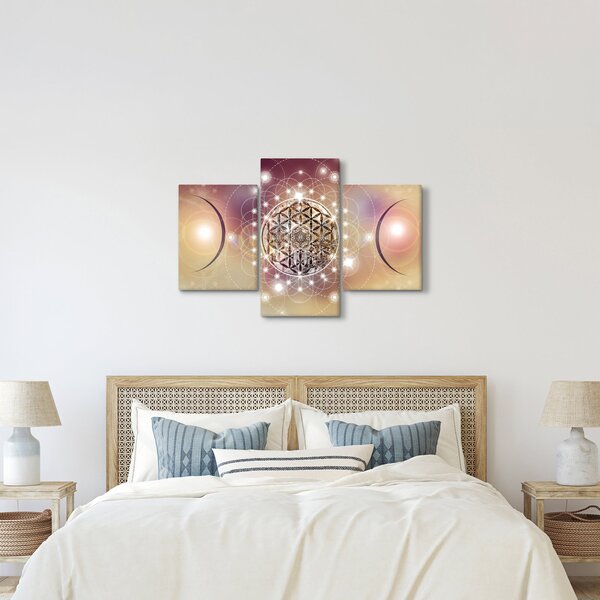Kép - Mandala elemekkel (90x60 cm)