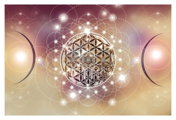 Kép - Mandala elemekkel (90x60 cm)