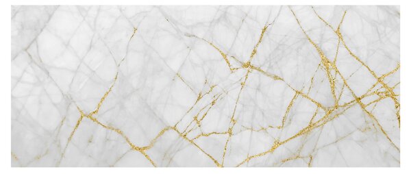 Kép - fehér-arany márvány (120x50 cm)
