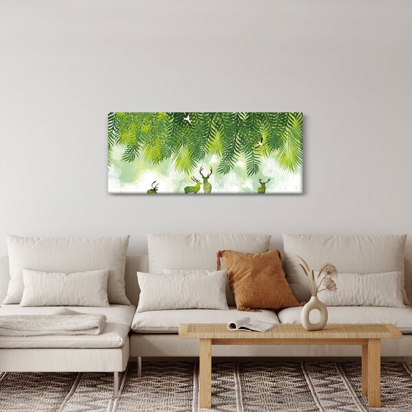 Kép - szarvas az erdőben (120x50 cm)