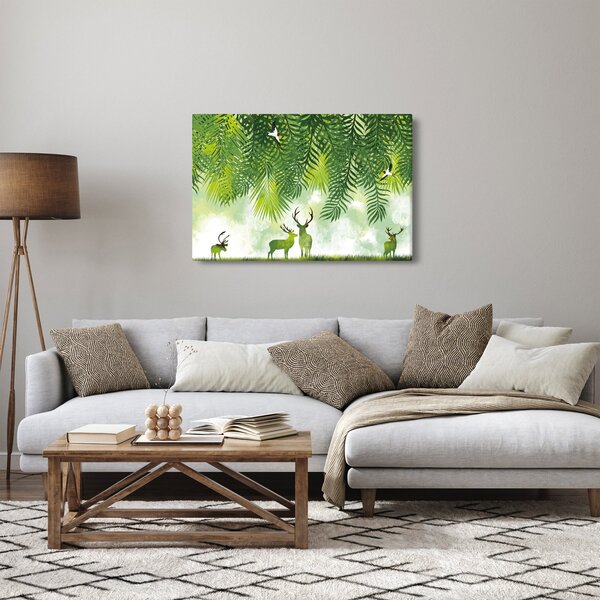 Kép - szarvas az erdőben (90x60 cm)