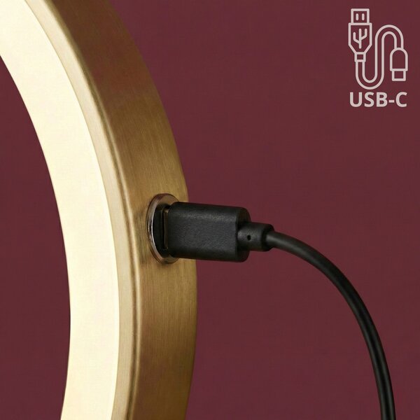 LED Tükör Glow Brush Gold