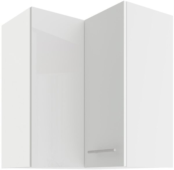 Felső sarok konyhaszekrény Lavera 60x60 GN-72 2F (90°) (korpus: fehér + front: fényes fehér)