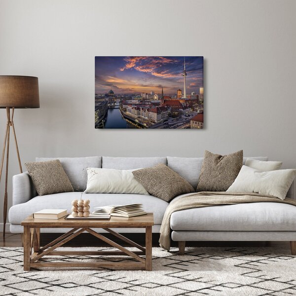 Kép - Naplemente Berlin felett (90x60 cm)