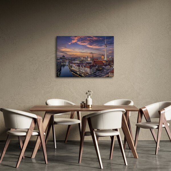 Kép - Naplemente Berlin felett (70x50 cm)