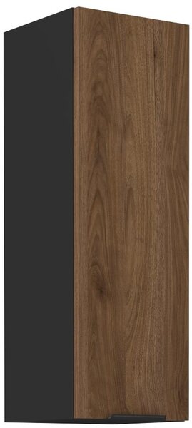 Felső konyhaszekrény Manana 30 G 90 1F (korpus: matt fekete + front: okapi dió)