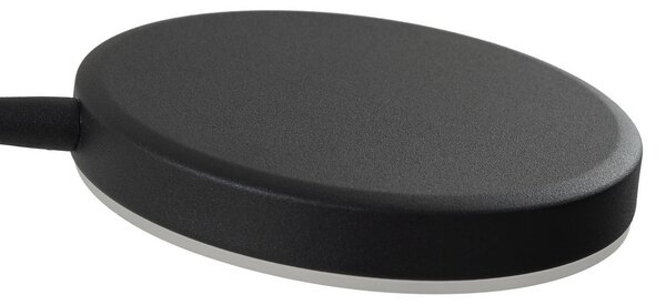 Lindby LED tölthető állólámpa Elvyn, fekete, állítható, dimmelhető, Fekete, Nappali / Étkező, fém, Modern