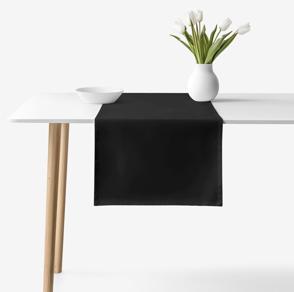 Goldea pamut asztali futó - fekete 50x160 cm
