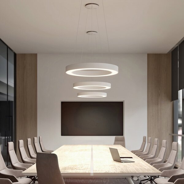 Függőlámpa Arcchio, Sharelyn, dimmable, Fehér, Konyha, Alumínium, Modern