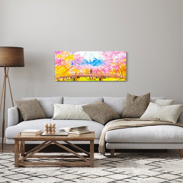 Kép - festett pár, akvarell (120x50 cm)