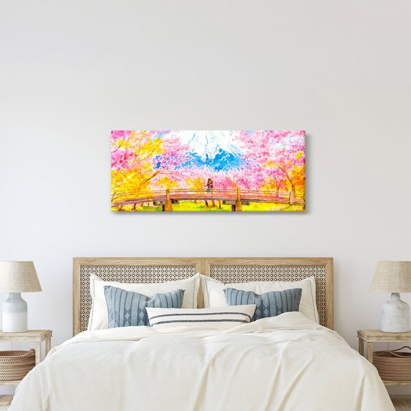 Kép - festett pár, akvarell (120x50 cm)