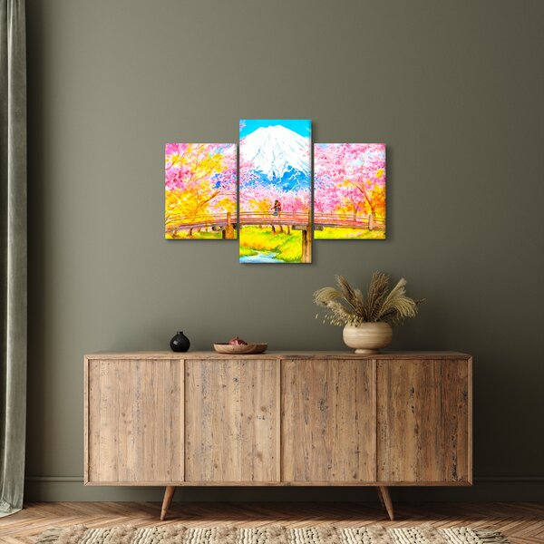 Kép - festett pár, akvarell (90x60 cm)