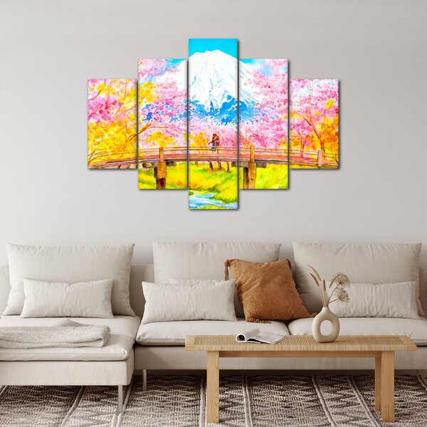 Kép - festett pár, akvarell (150x105 cm)