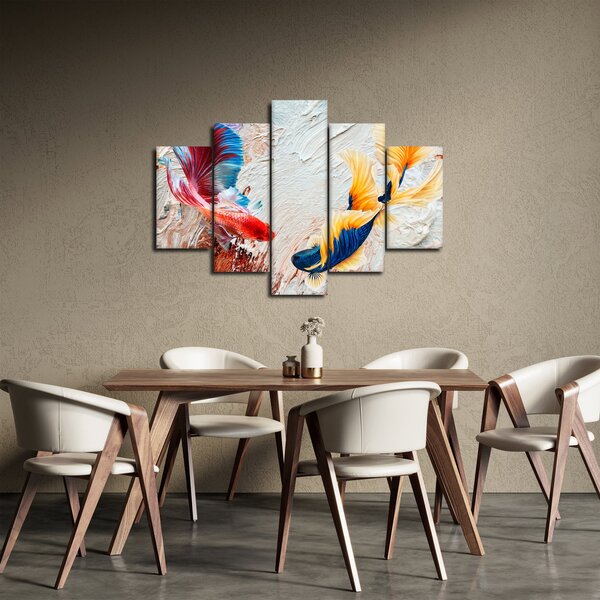 Kép - harcoló hal (150x105 cm)