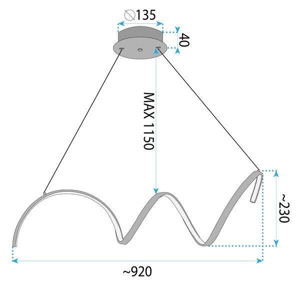 LED Lámpa LHJ025-CP CHROME