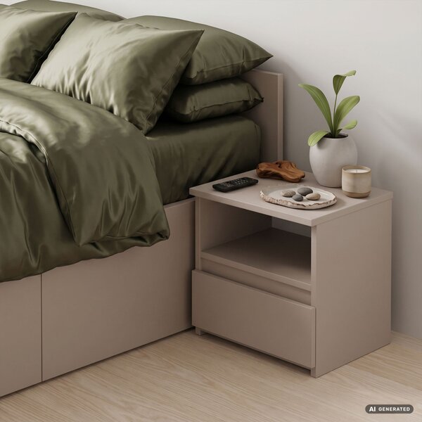 AKORD Furniture Factory CLP CL1 Éjjeliszekrény Laminált Kaszmir
