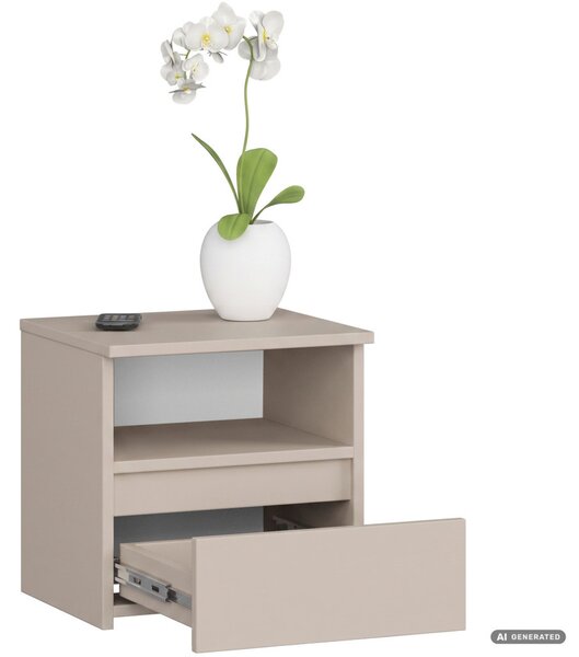 AKORD Furniture Factory CLP CL1 Éjjeliszekrény Laminált Kaszmir
