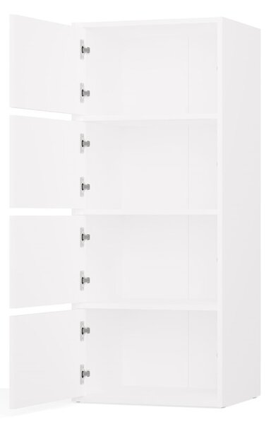 Aldabra ALMA (4 polcos) komód, 50x119x40 cm, fehér
