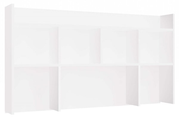 Aldabra NDST 130 fali polc, 128x70x18 cm, fehér
