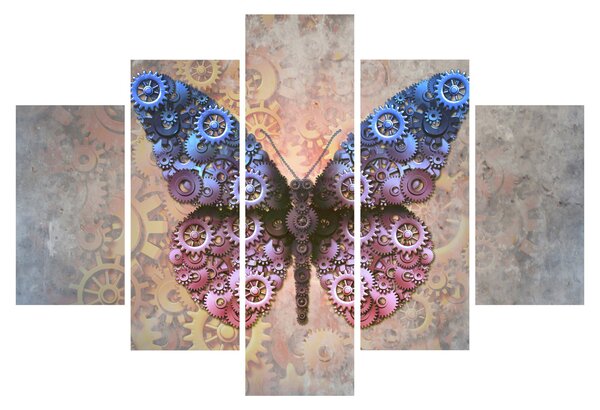 Kép - Steampunk pillangó (150x105 cm)
