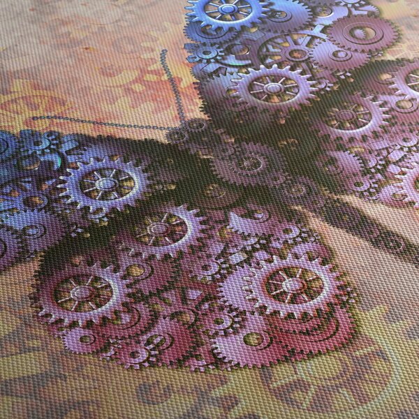 Kép - Steampunk pillangó (órával) (90x30 cm)