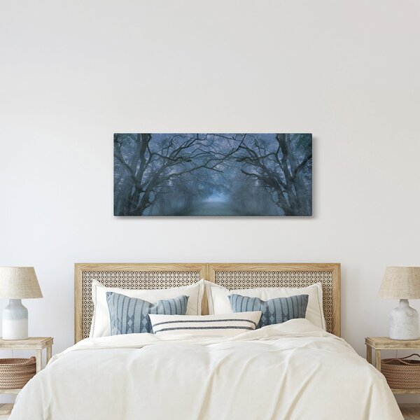 Egy erdő képe a ködben (120x50 cm)