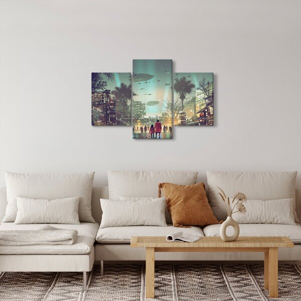 Kép - egy város a jövőben (90x60 cm)
