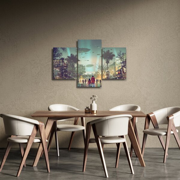 Kép - egy város a jövőben (90x60 cm)