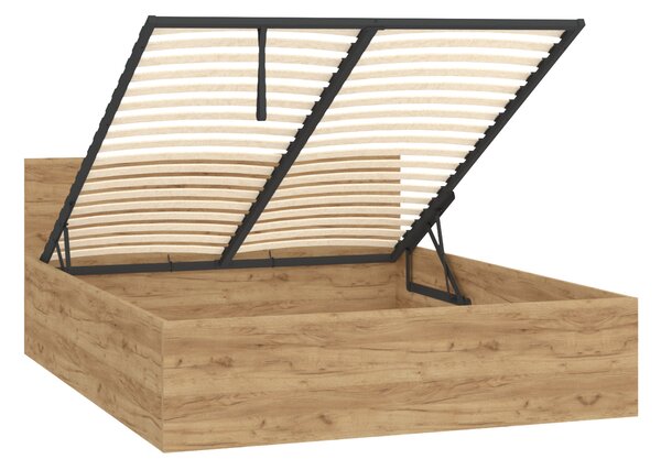 DOLLY New franciaágy ágyneműtartóval 160x200 - craft tölgy