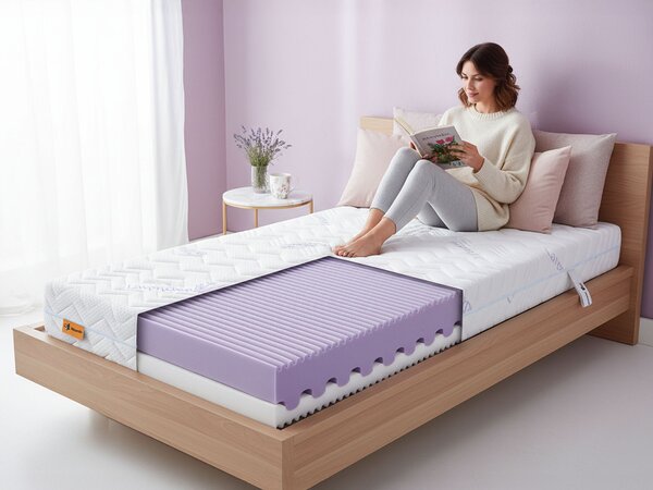 Wilsondo VIOLETTA vastag habmatrac 80x200x20 - Lavender huzat