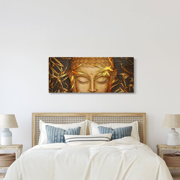 Kép - arany Buddha (120x50 cm)