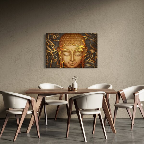 Kép - arany Buddha (90x60 cm)